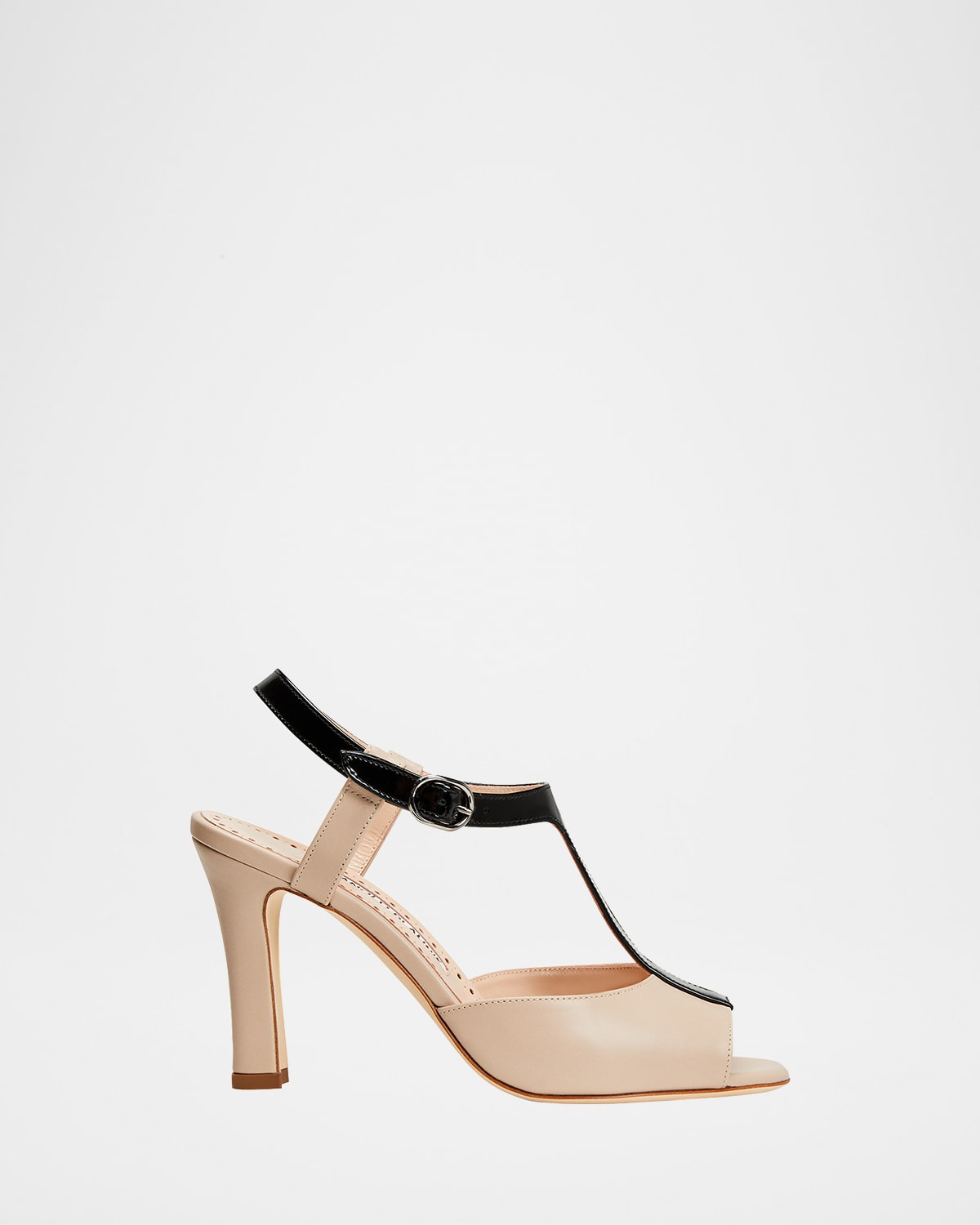 Manolo Blahnik Tariki T-strap Patent Leather Sandals