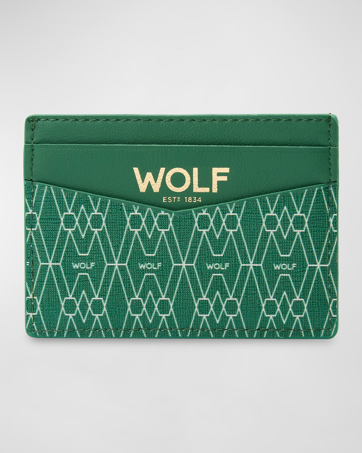 Shop Wolf Men's Vegan Logo-print Card Holder In Green