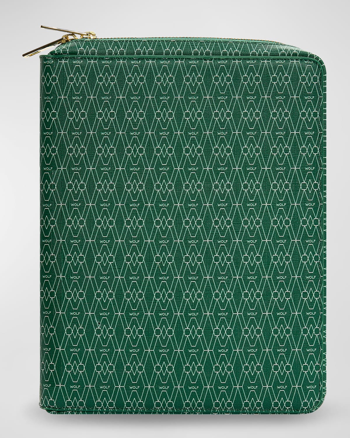 Wolf Men's Vegan Monogram Ipad Air Case In Green