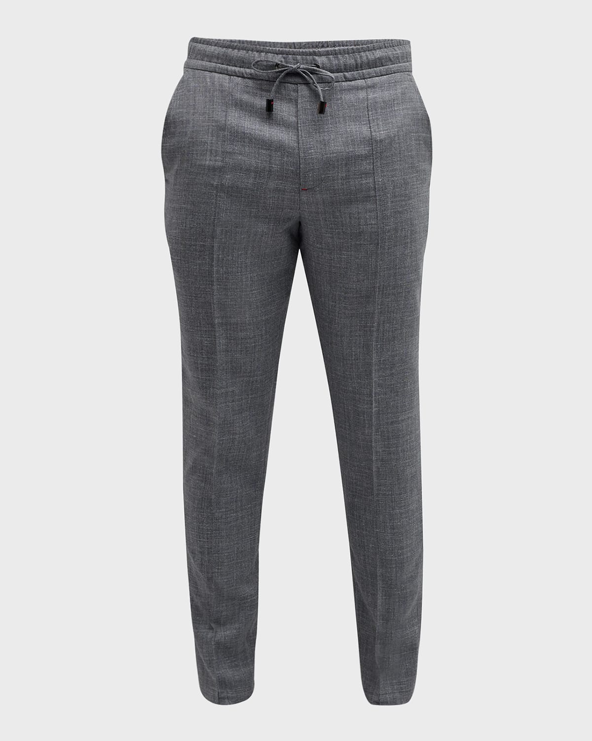 Isaia Men's Pintuck Drawstring Trousers In Navy