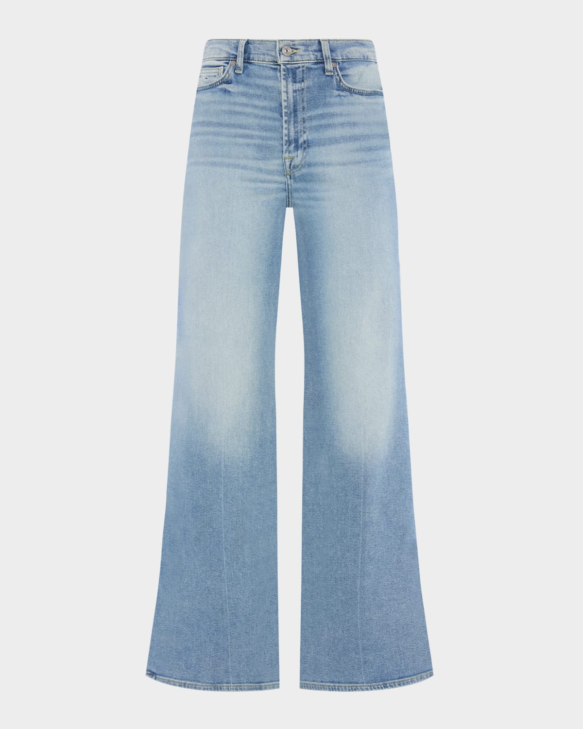 7 For All Mankind Willow High-rise Super Wide-leg Jeans In Must