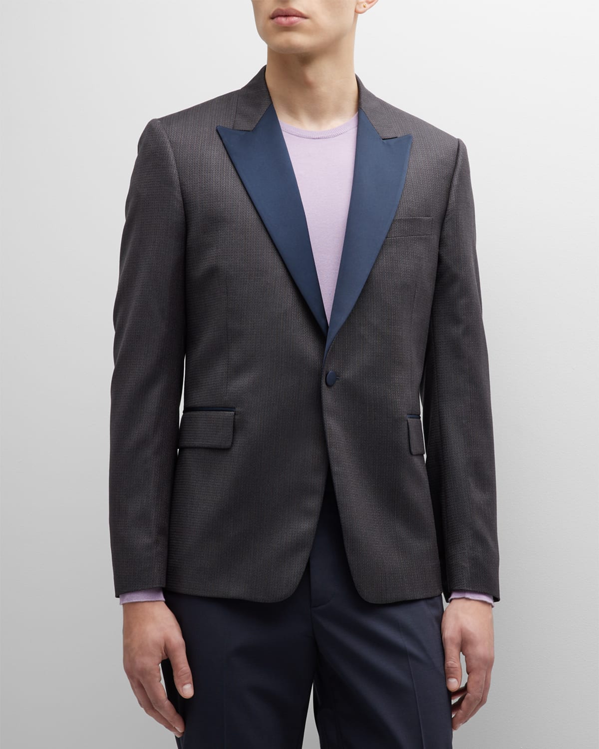 Men's Satin Peak Lapel Tuxedo Jacket