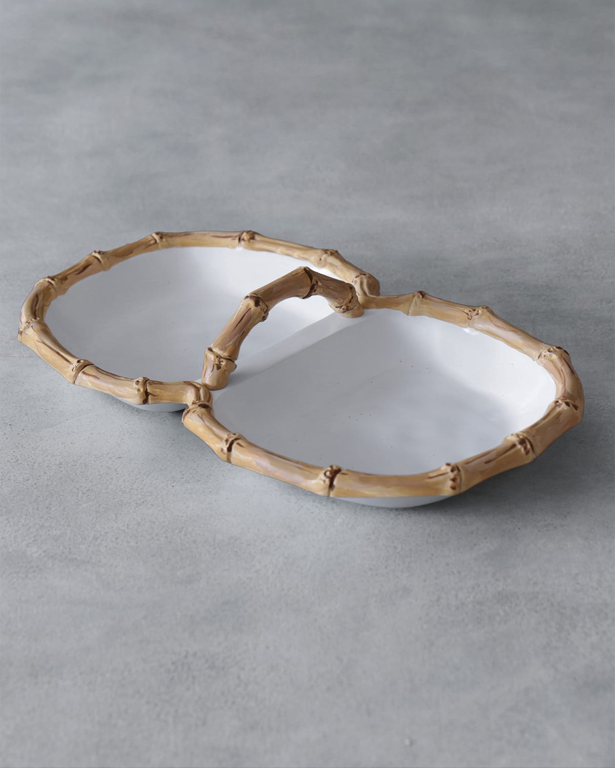 Vida Bamboo Double Dip Bowl