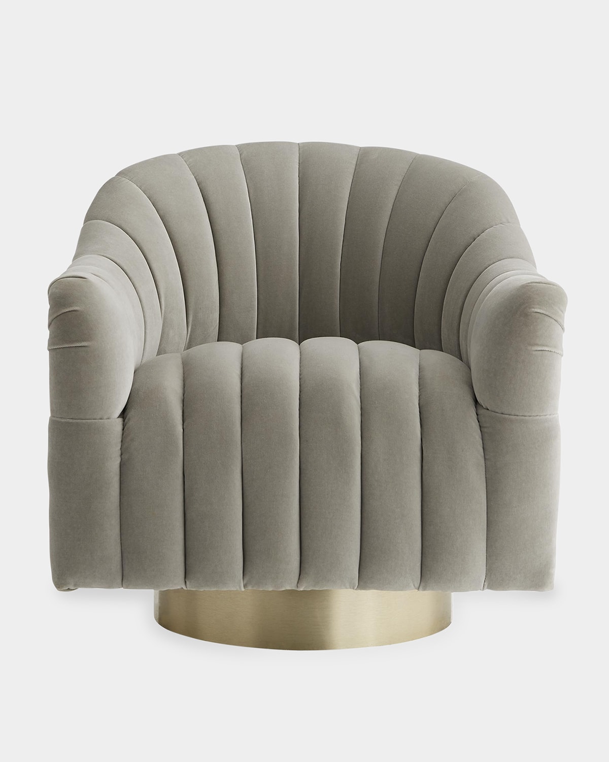 Arteriors Springsteen Velvet Swivel Chair