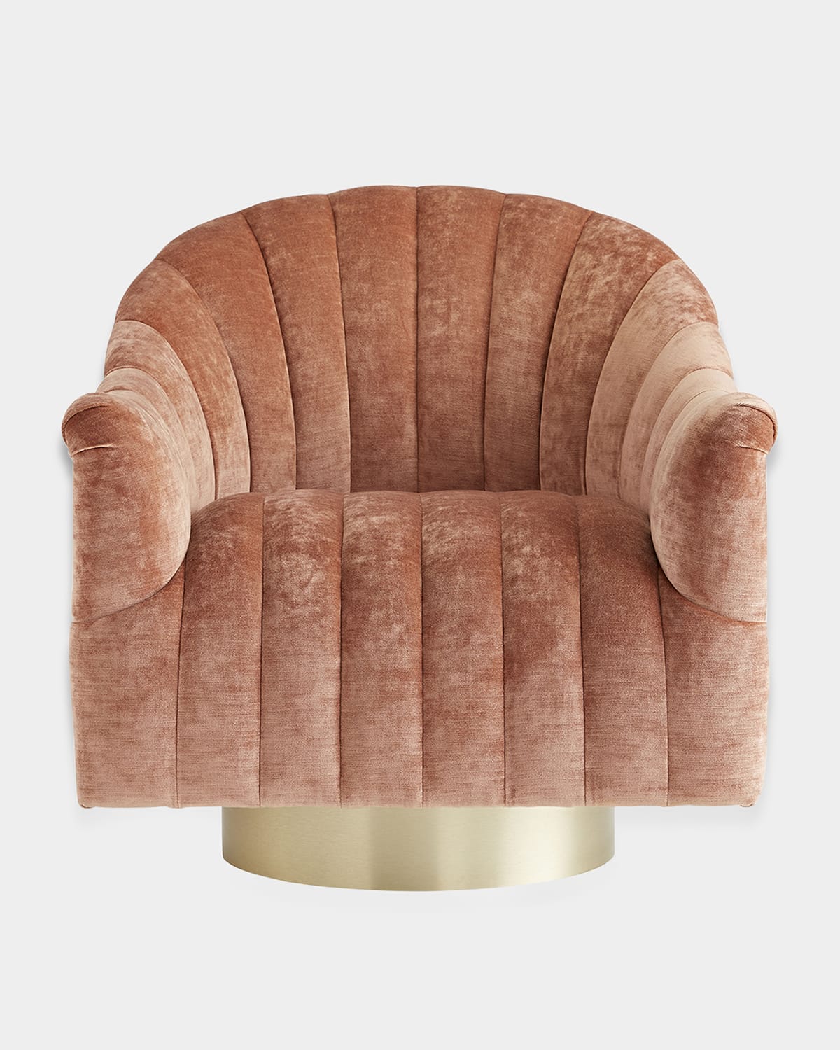 Arteriors Springsteen Velvet Swivel Chair