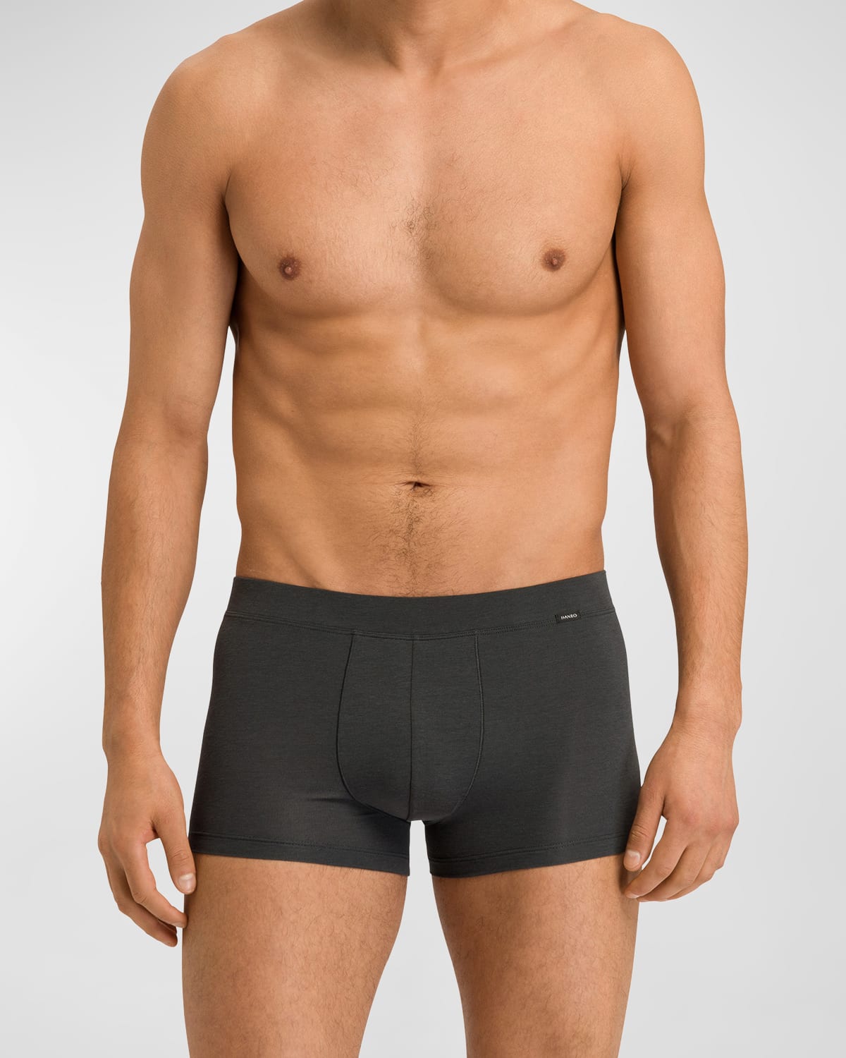 Hanro Natural Function Trunks In Dark Shale