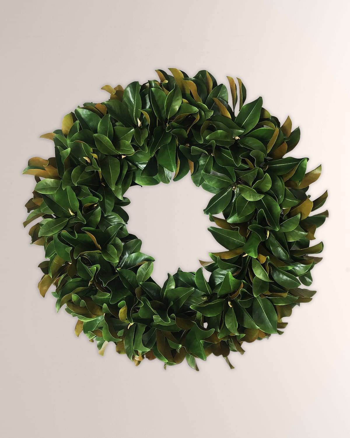 Winward Home Deluxe Magnolia Wreath In Green