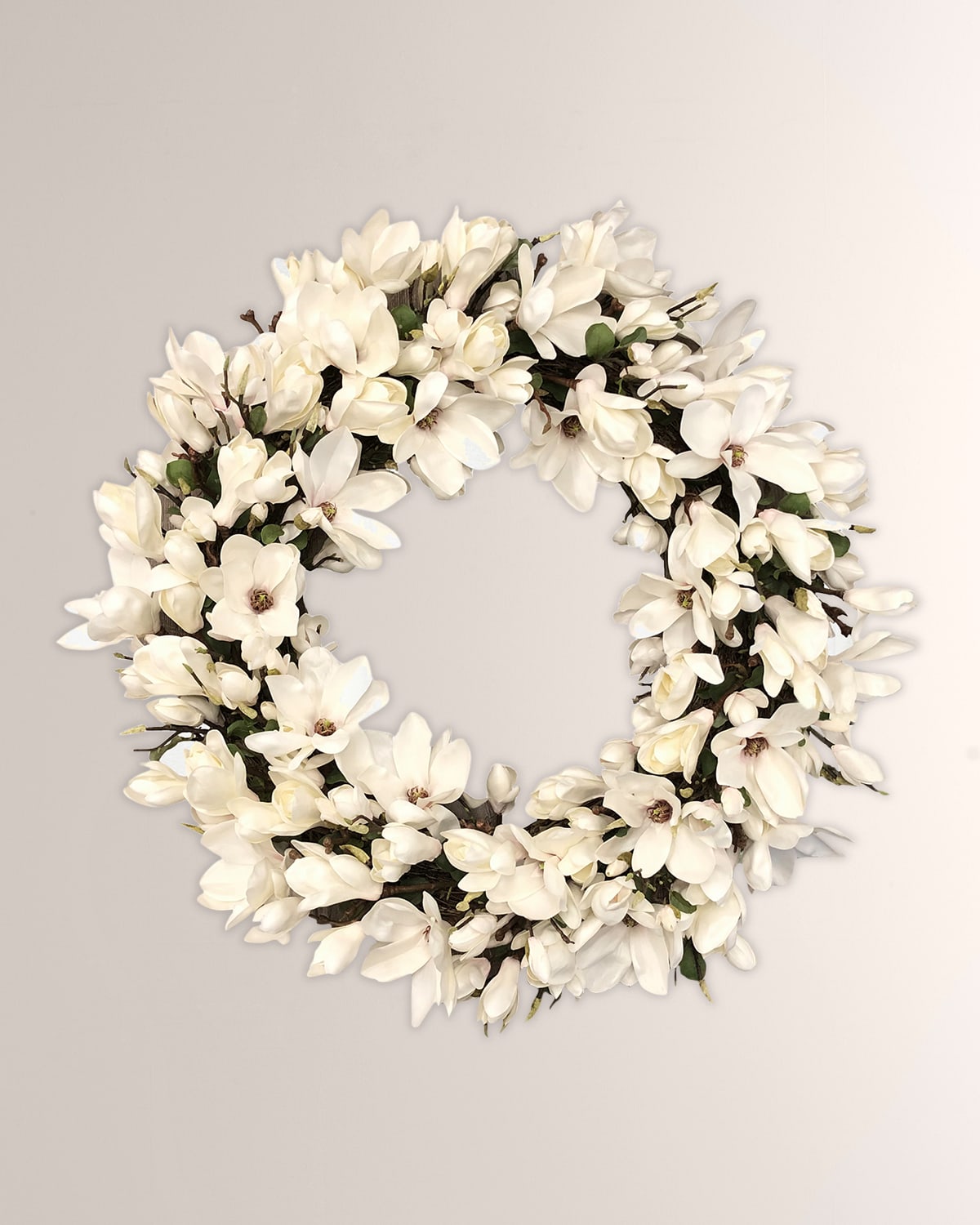 Winward Home Tree Magnolia Wreath In White