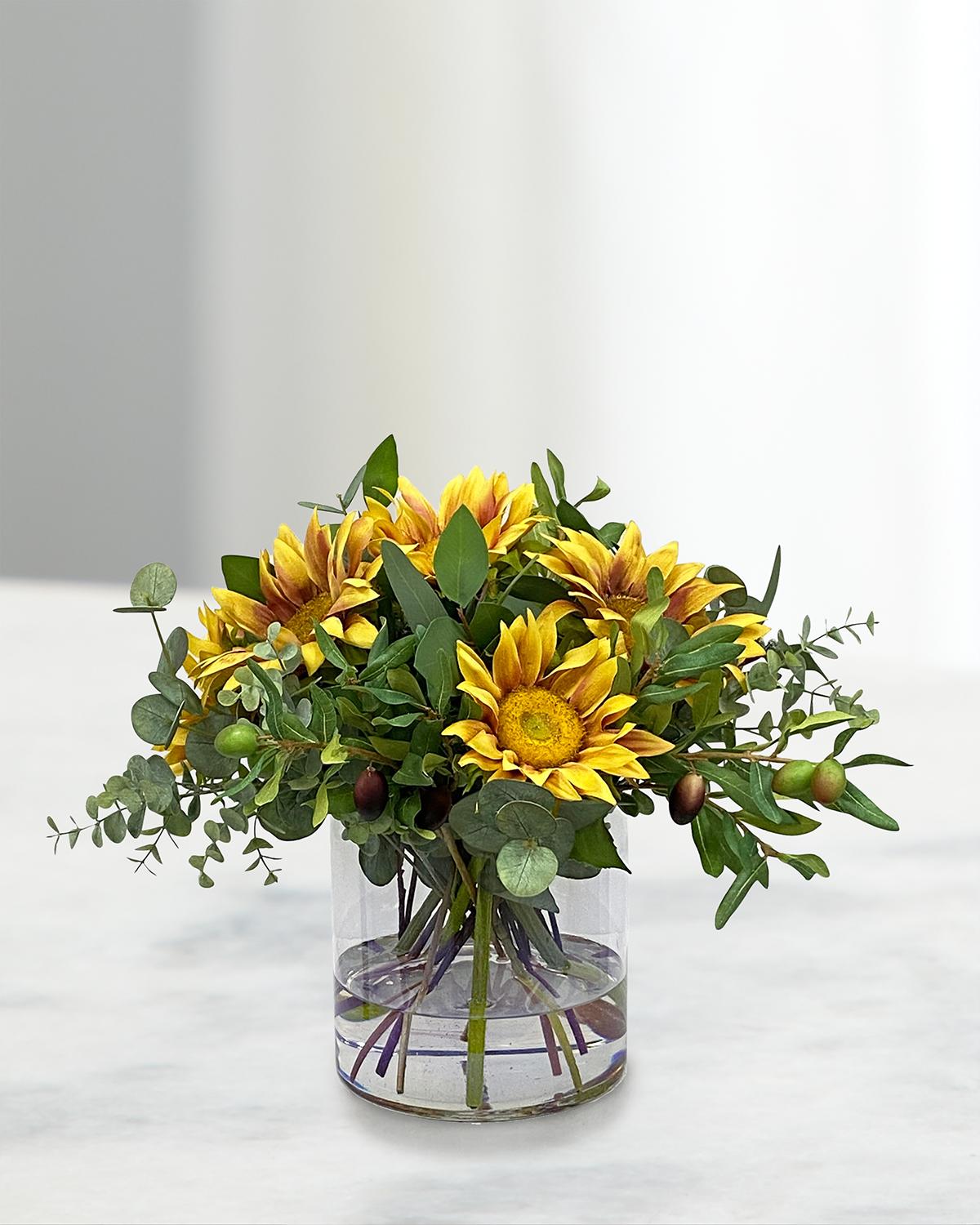 Winward Sunflower Mix In Glass