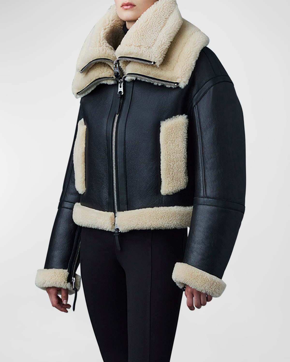 Mackage Penelope Quilted Trench Coat W/ Belt In Black