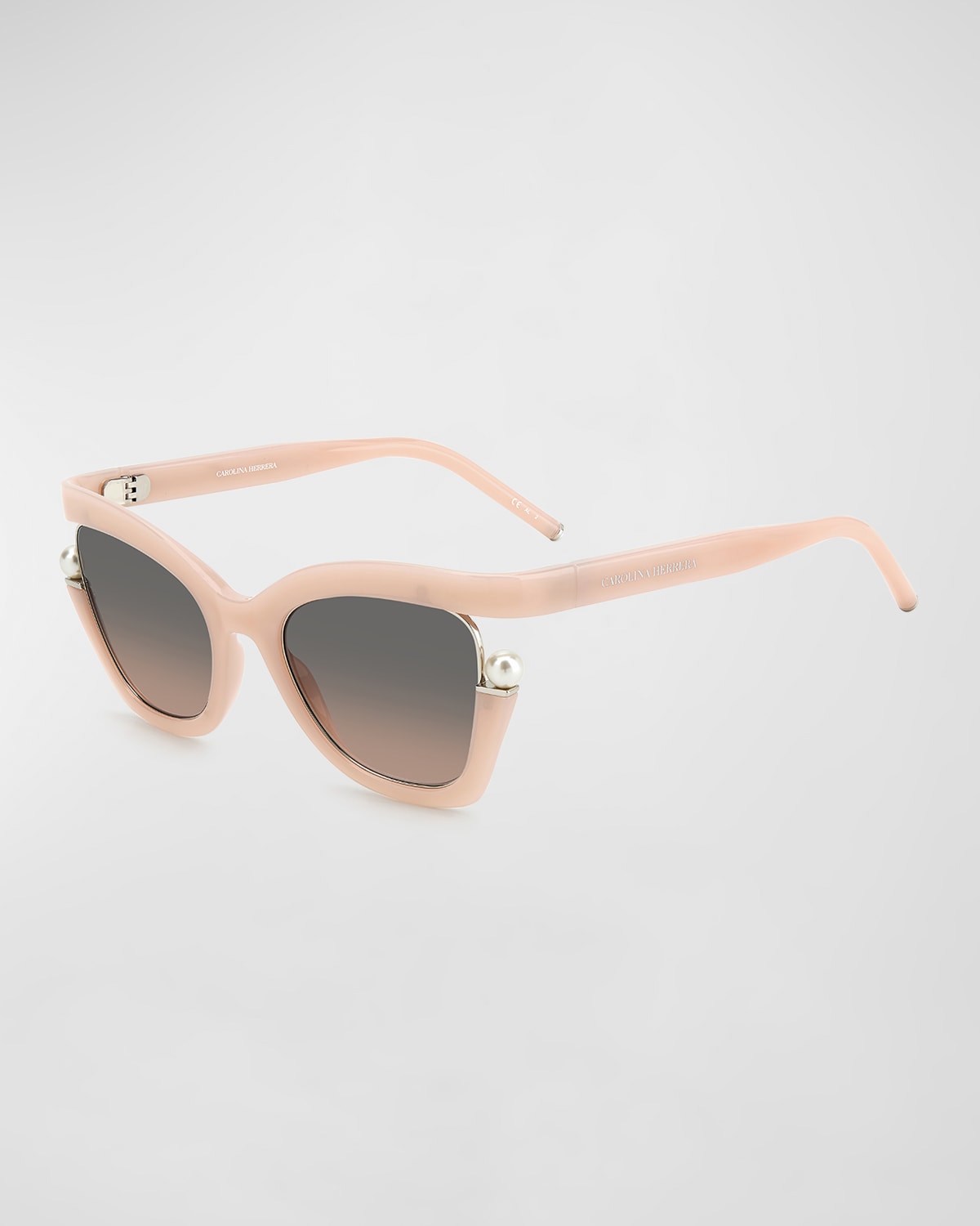 Pearly Polyamide Butterfly Sunglasses