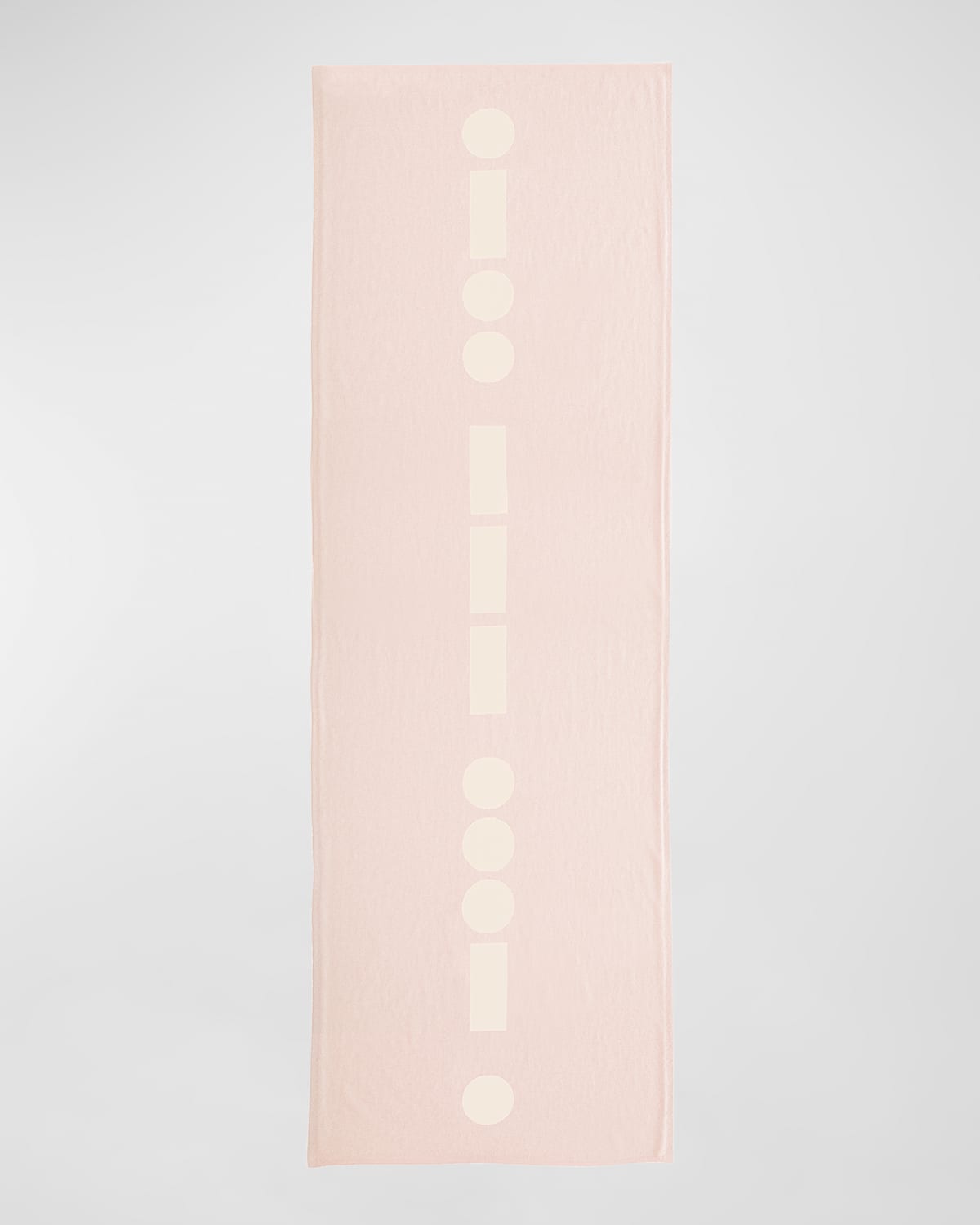 Elyse Maguire Morse Code Love Cashmere Knit Wrap In Pink