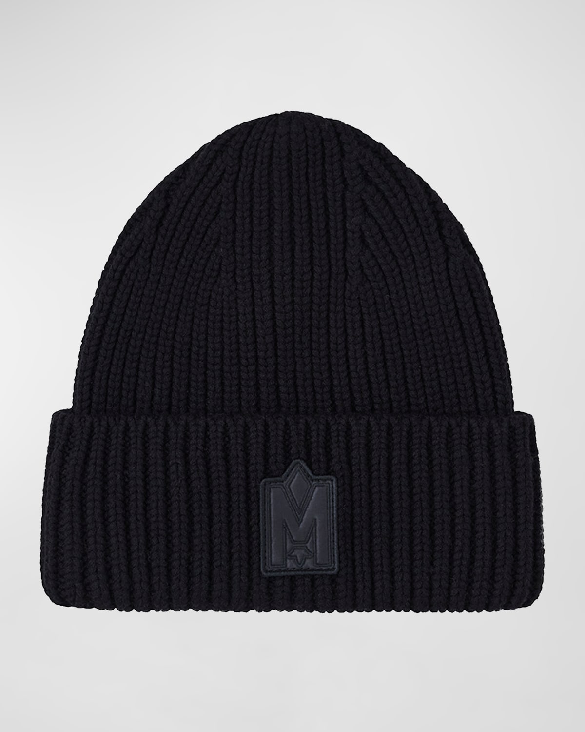 Mackage Men's Jude Tonal Logo Toque Beanie Hat In Black