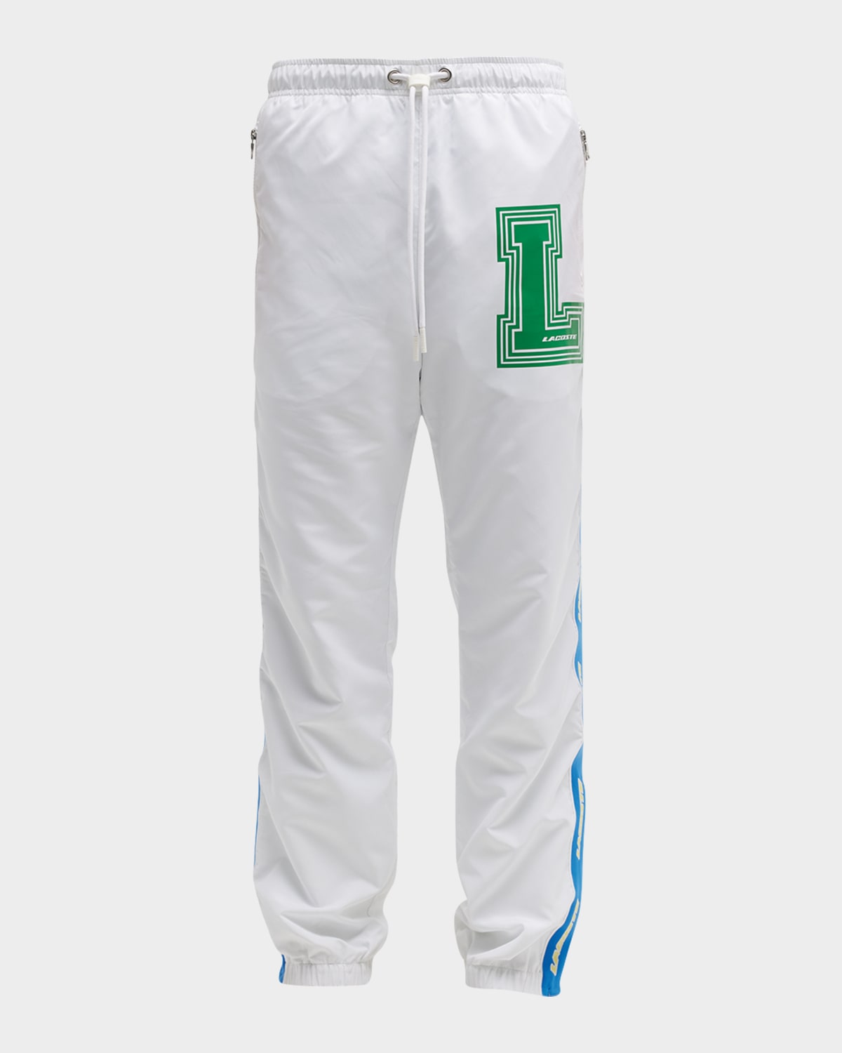 Unisex Water repellent Track Trousers In Sbh White multico