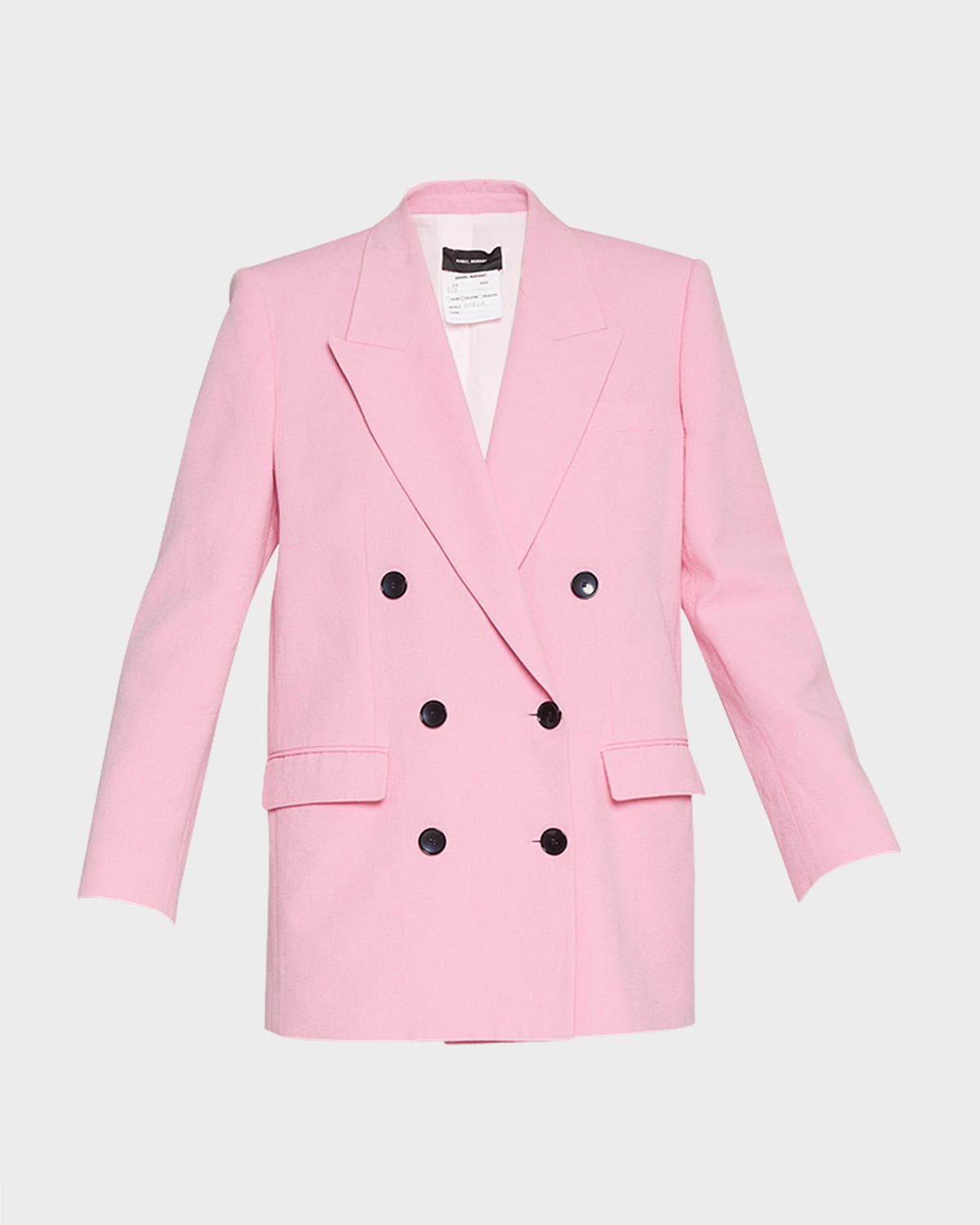 Isabel Marant Pink Doule-breasted Nevim Jacket In Pink