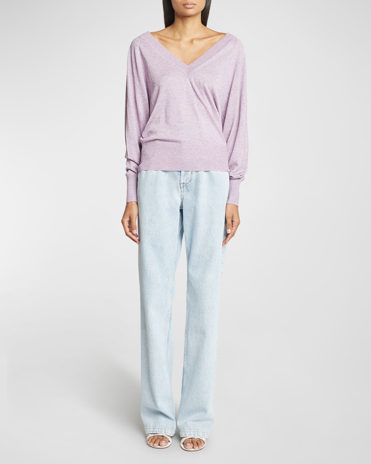 Isabel Marant Women's Milane Off-the-shoulder Knit Top In Lilac
