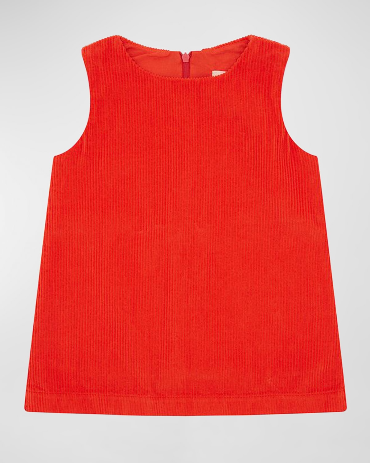 Vild - House Of Little Kids' Girl's Corduroy Dress In Dark Coral