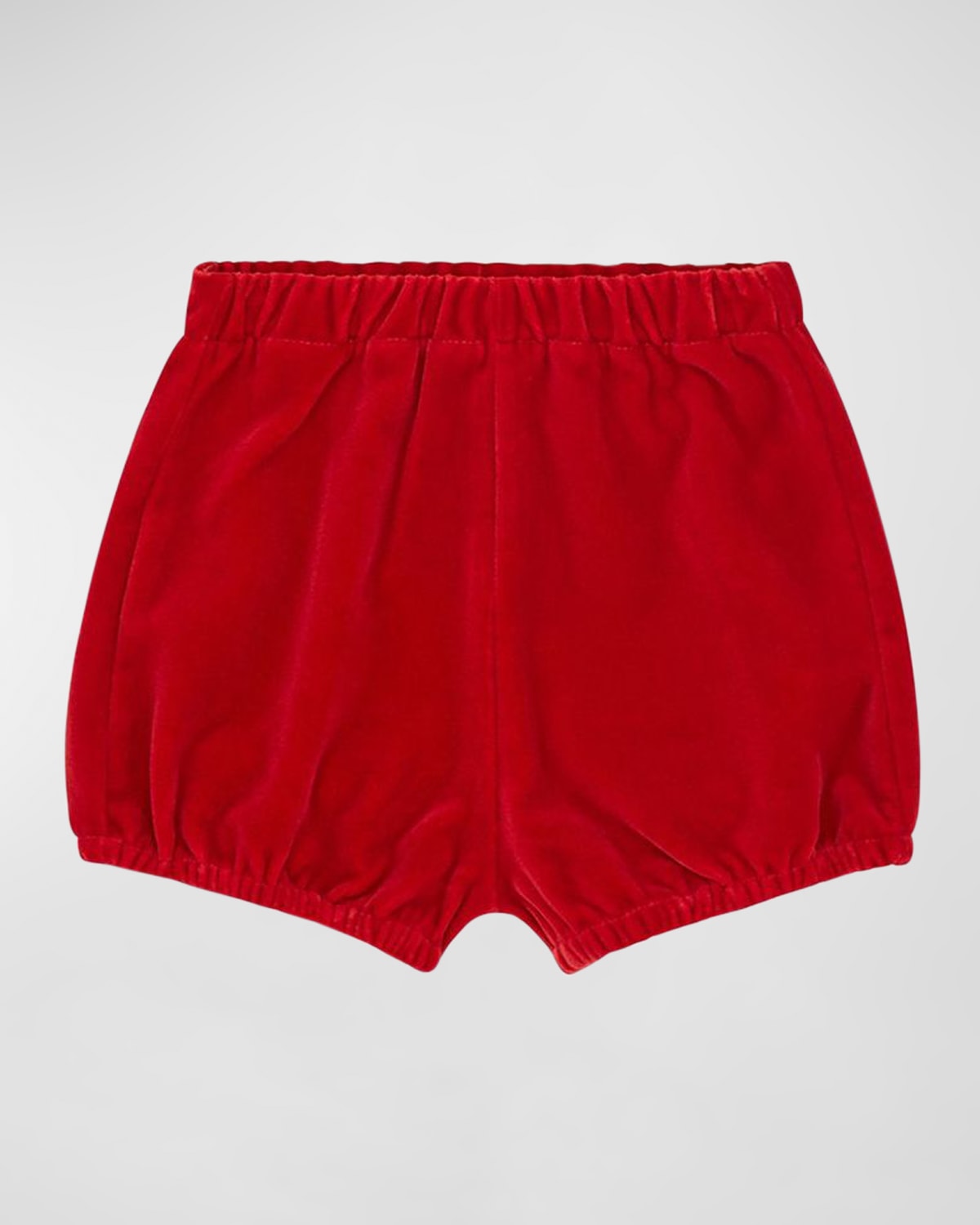 Vild - House Of Little Kid's Organic Cotton Velvet Bloomers In Red