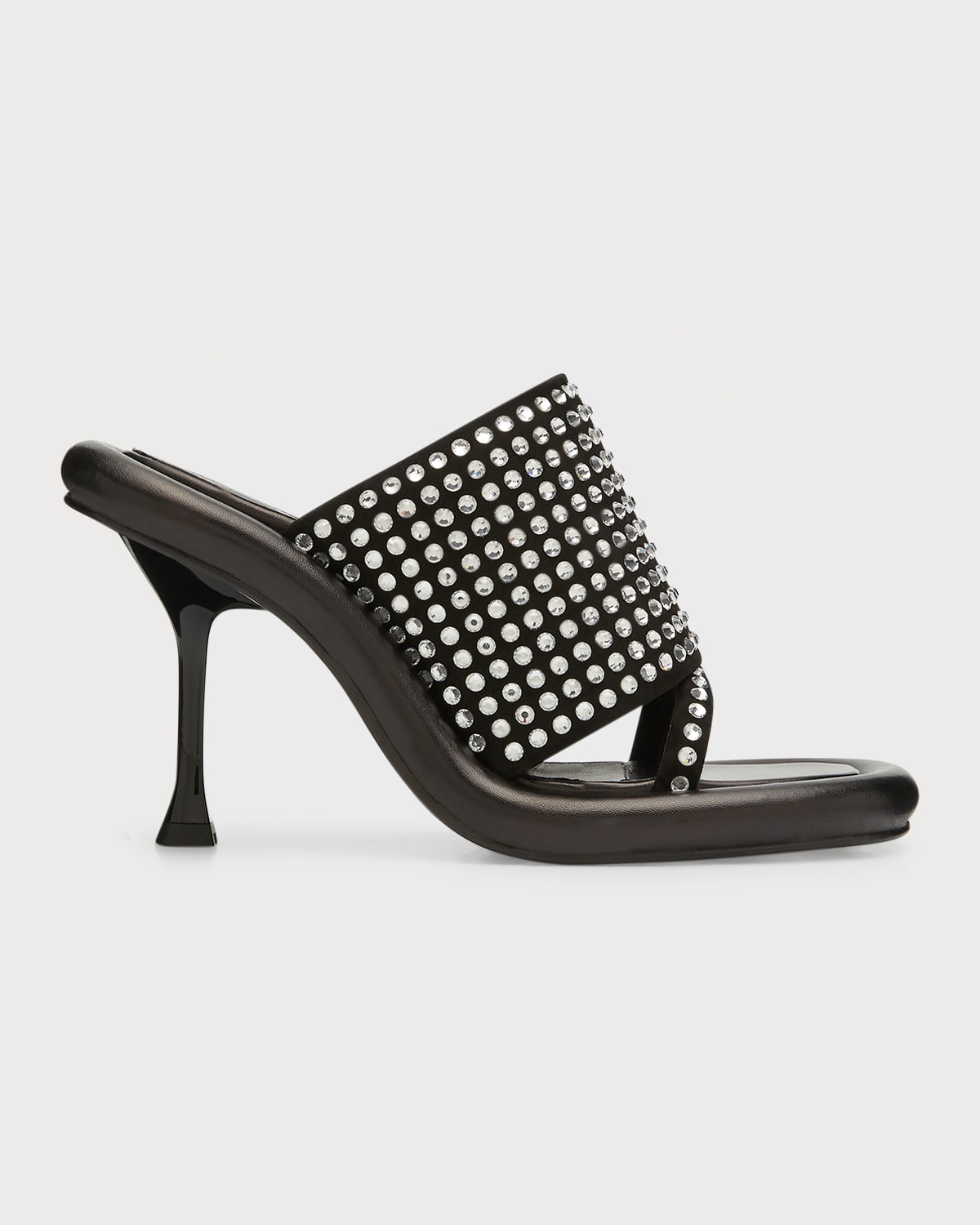 Jw Anderson J.w.anderson 'bumber Crystal' Mules In Black