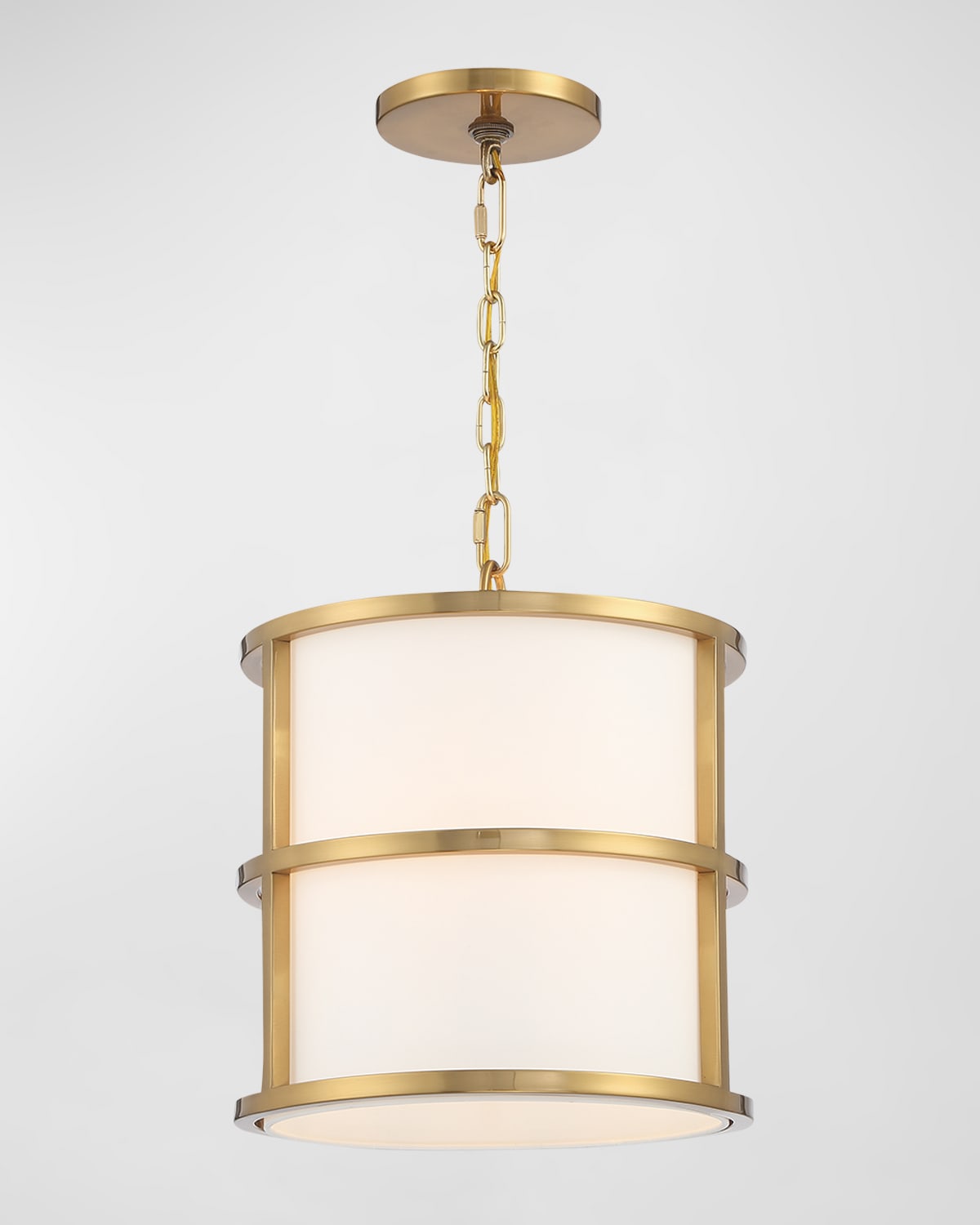 Shop Crystorama Hulton 3-light Steel Pendant Light In Luxe Gold