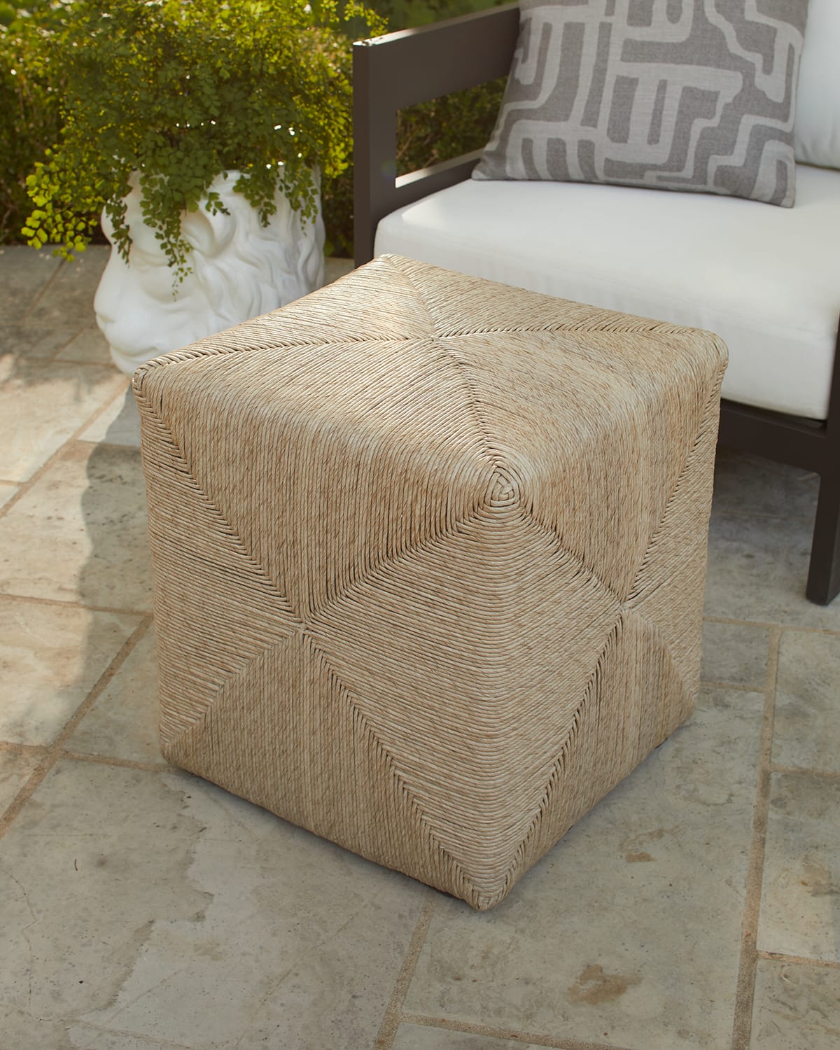 Palecek Weston Outdoor Hassock