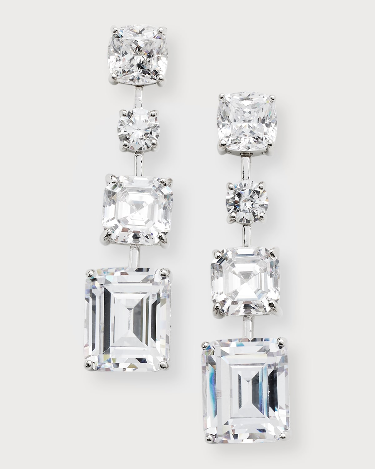 Cubic Zirconia Statement Earrings