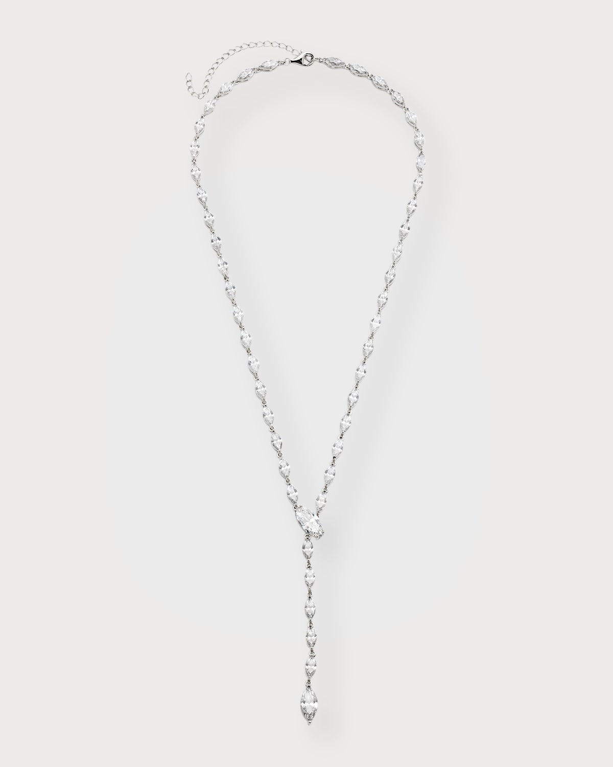 Cubic Zirconia Y-Drop Necklace