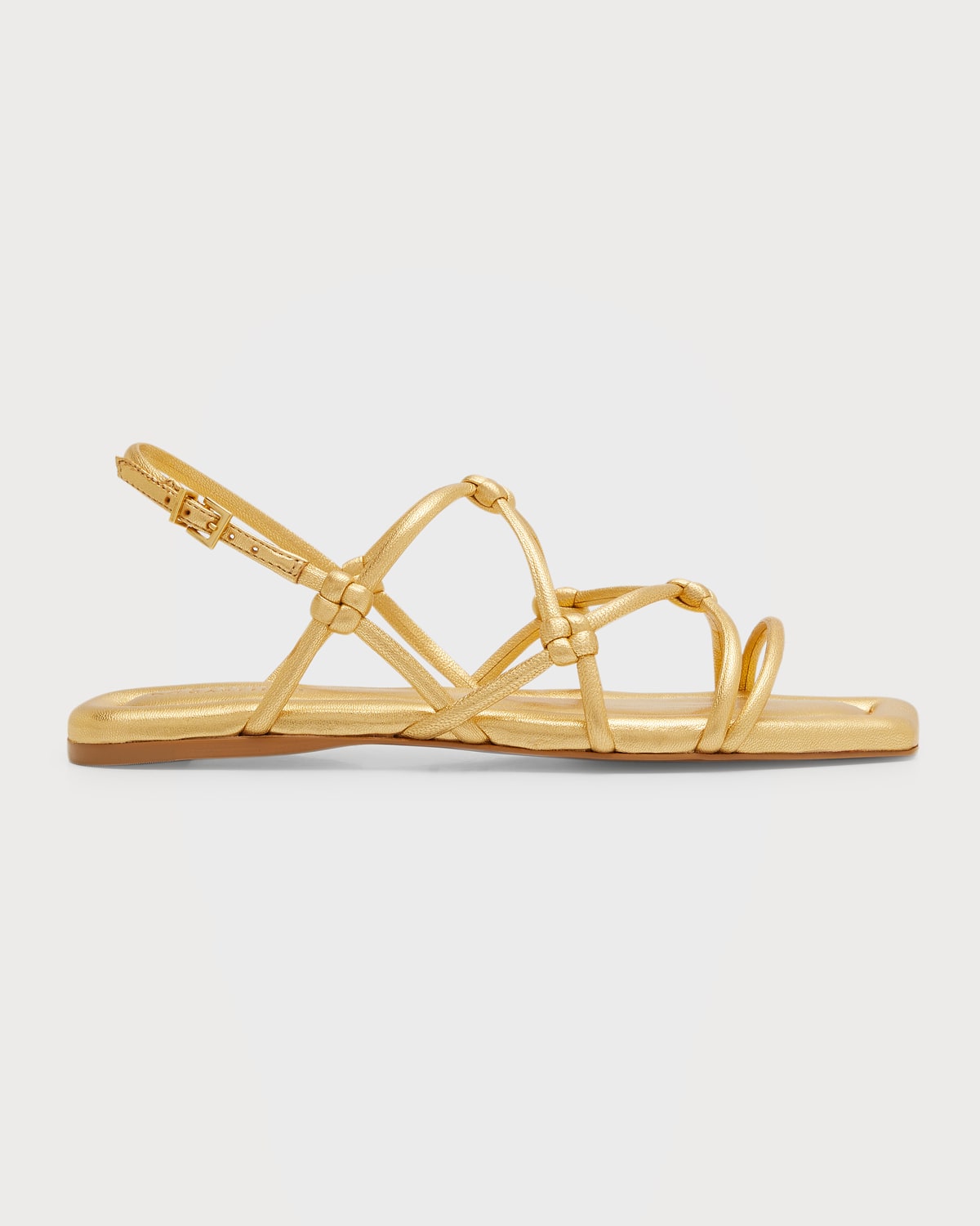 Mercedes Castillo Camille Caged Slingback Flat Sandals