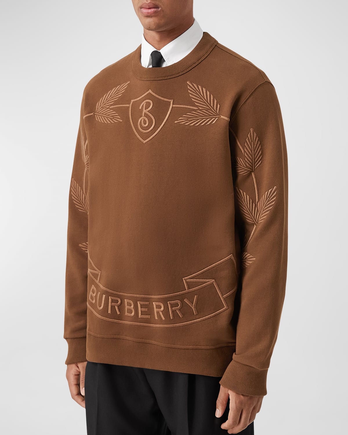 Burberry sweater mens brown clearance