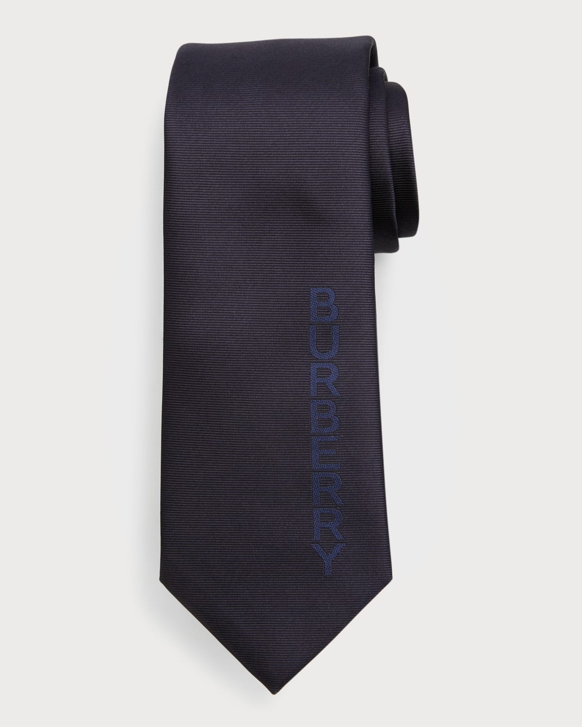 Men's Manston Logo Text Silk Tie