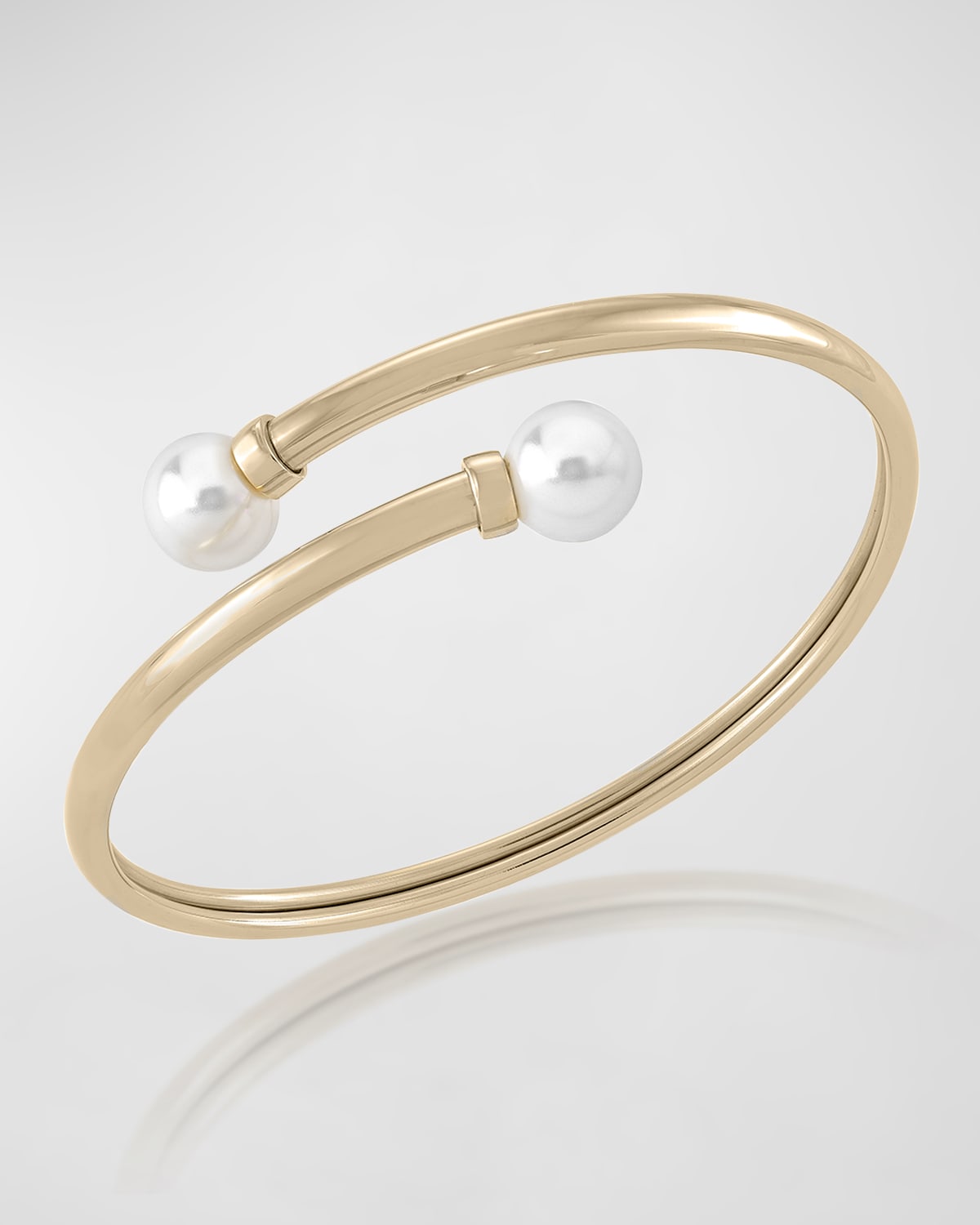 Galatea Pearl Bypass Bracelet, Gold