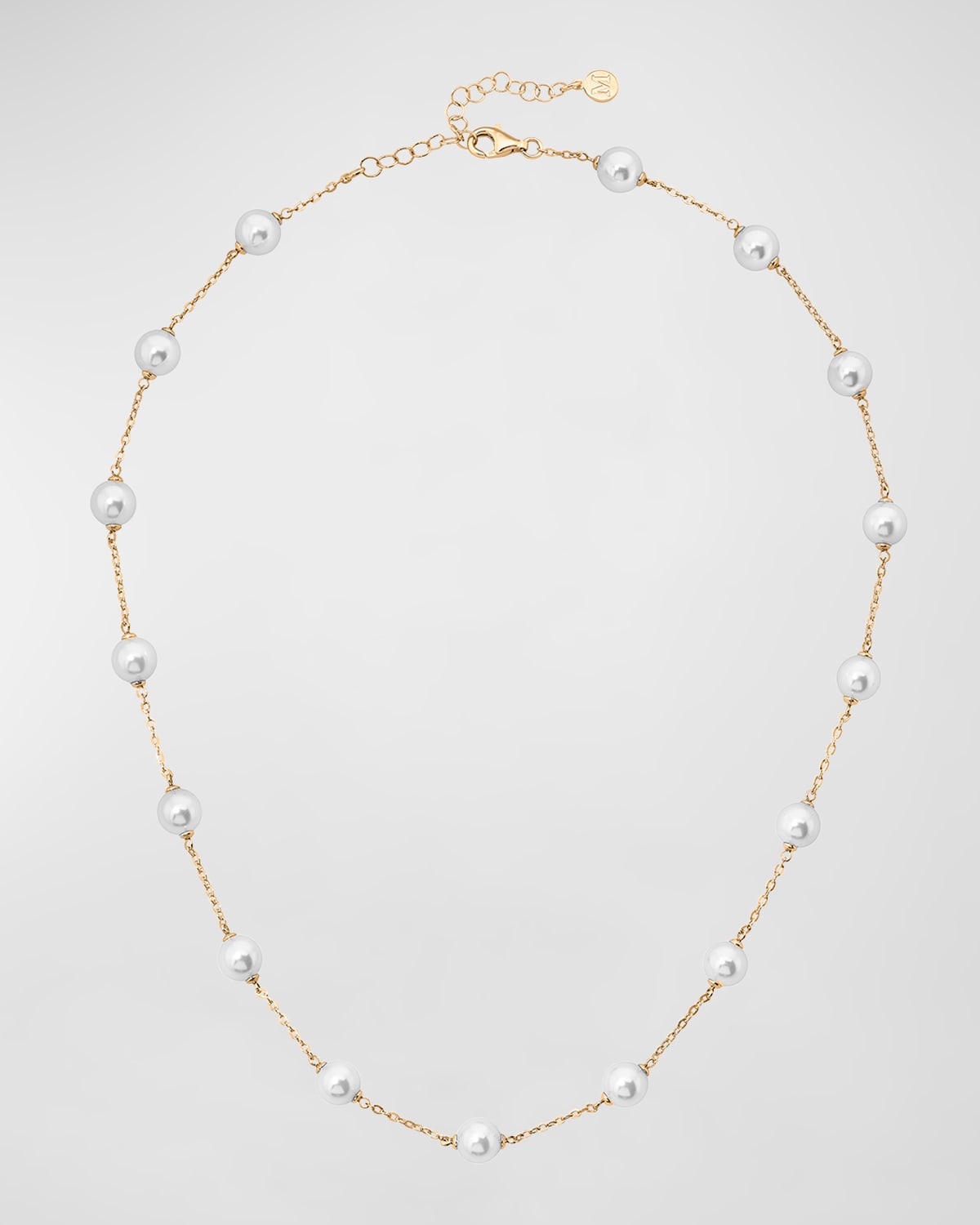 Majorica Ilusion Pearl By-the-yard Necklace In Wht
