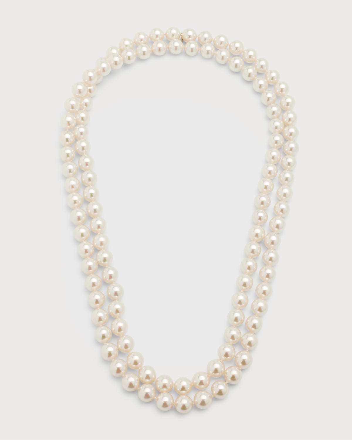 Majorica Jour Pearl-strand Necklace, 48"l In Wht
