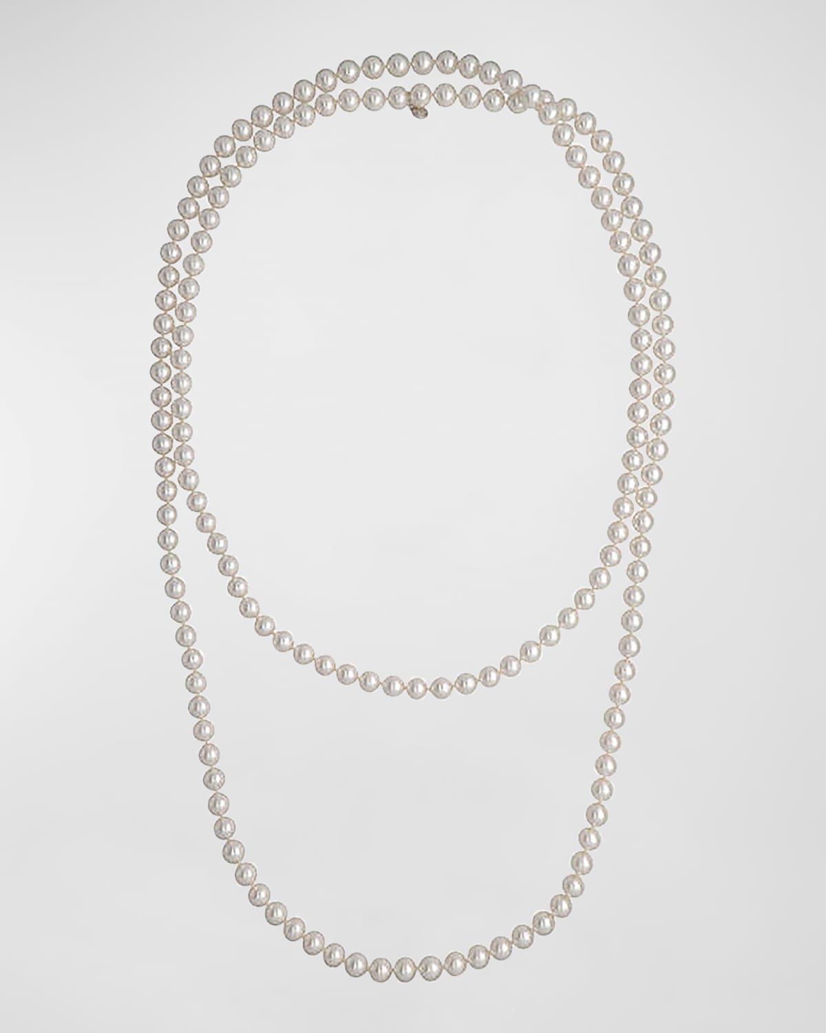 Majorica Jour Pearl-strand Necklace, 60"l In Wht