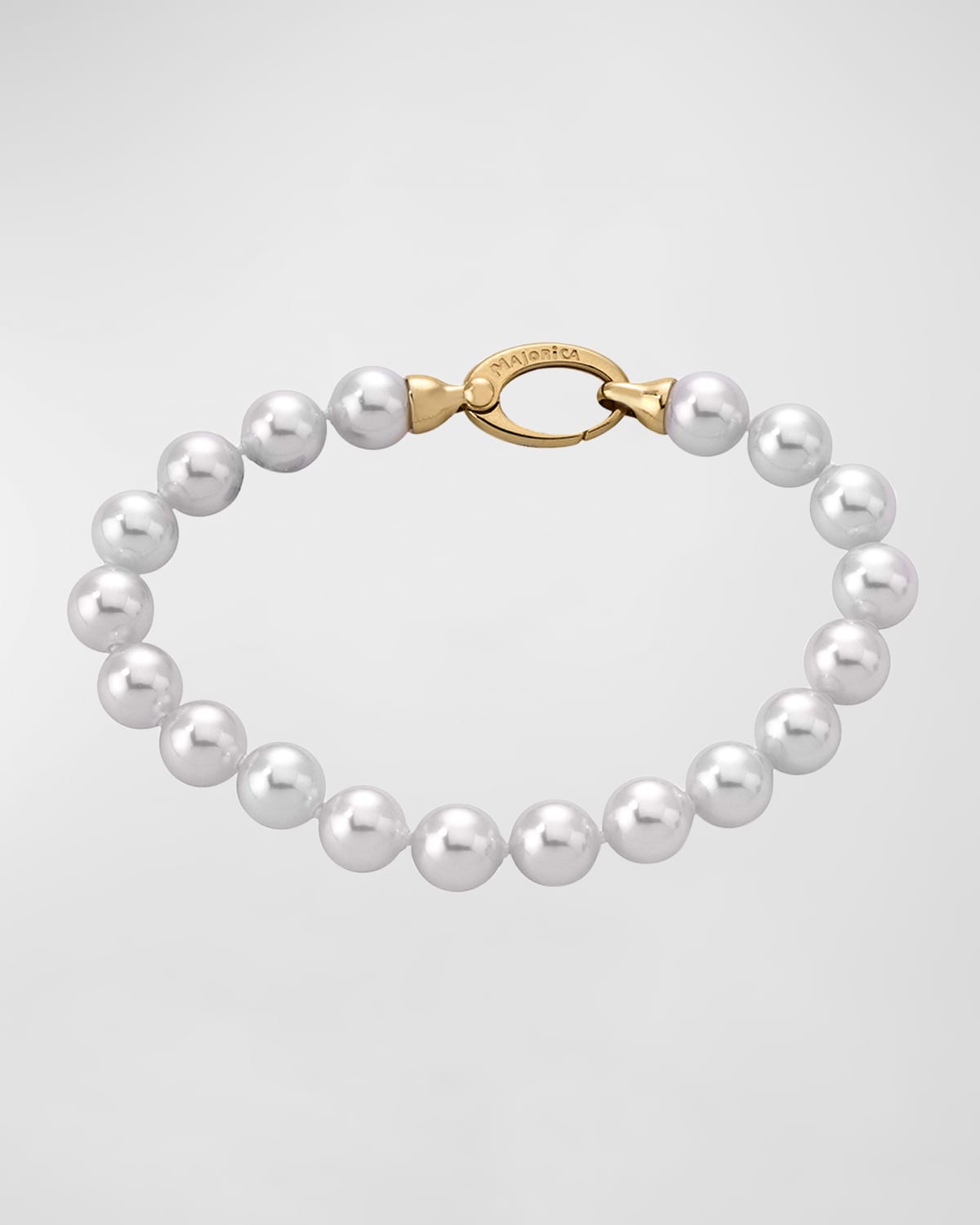 Majorica Lyra Pearl-strand Bracelet In Wht