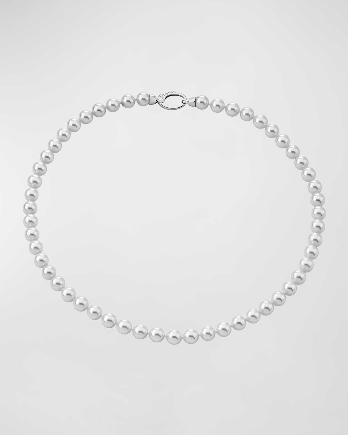 Majorica Lyra Pearl-strand Necklace, 18"l In Wht