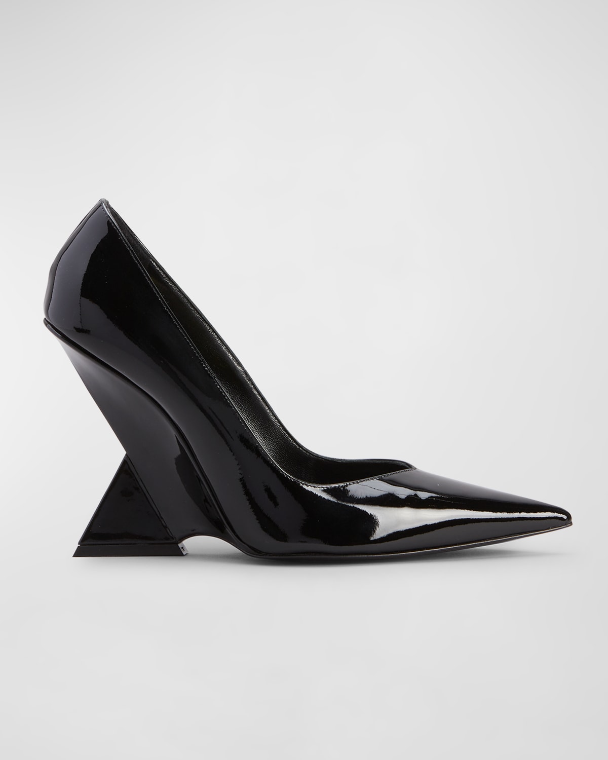 Attico Cheope 105mm Pointed-toe Pumps In Black