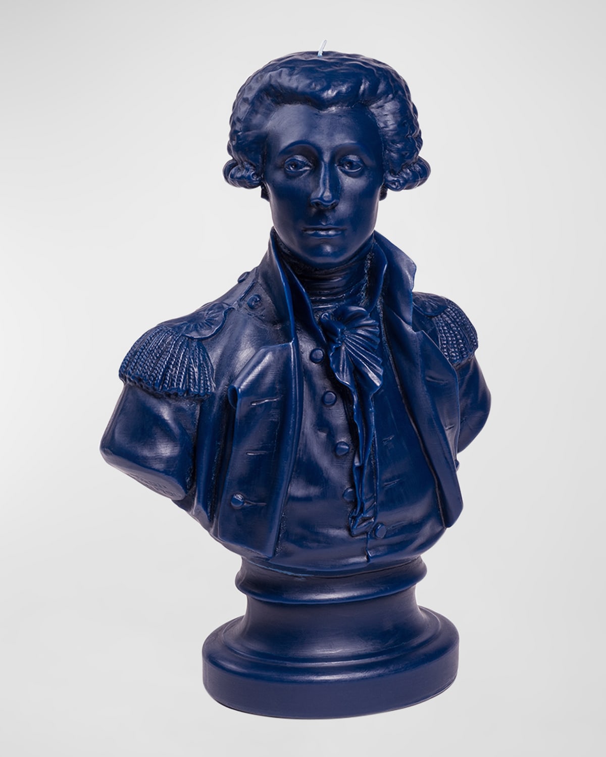Trudon Lafayette Bust Candle, Royal Blue