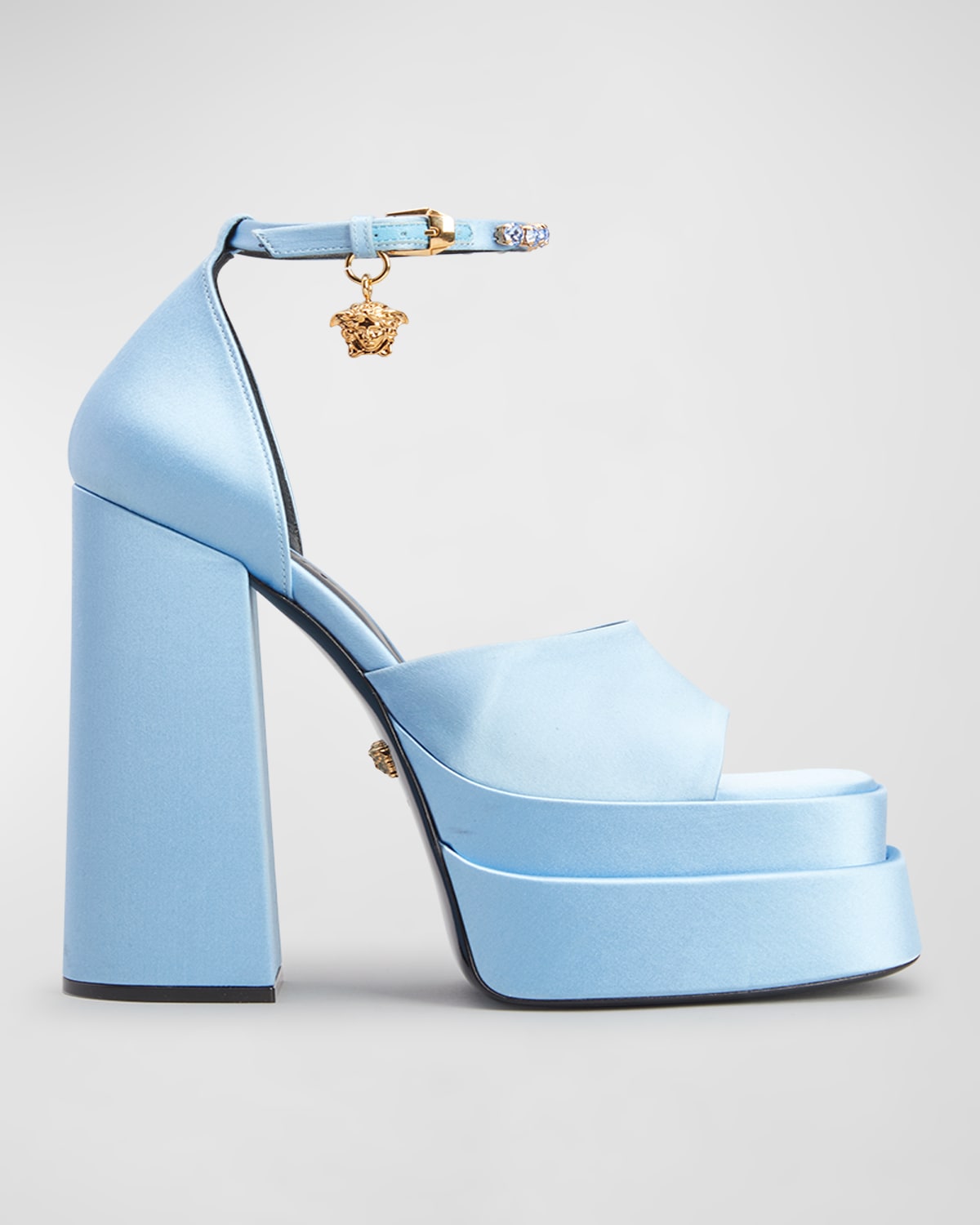 Versace medusa band platform sandals 2025