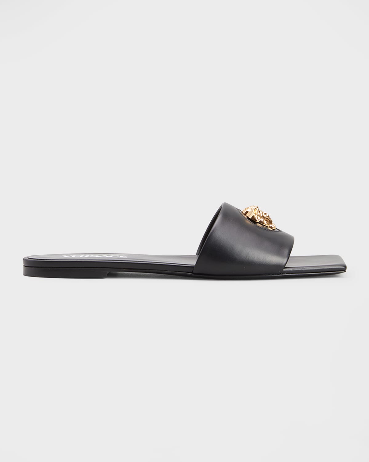 Versace La Medusa Flat Slide Sandals