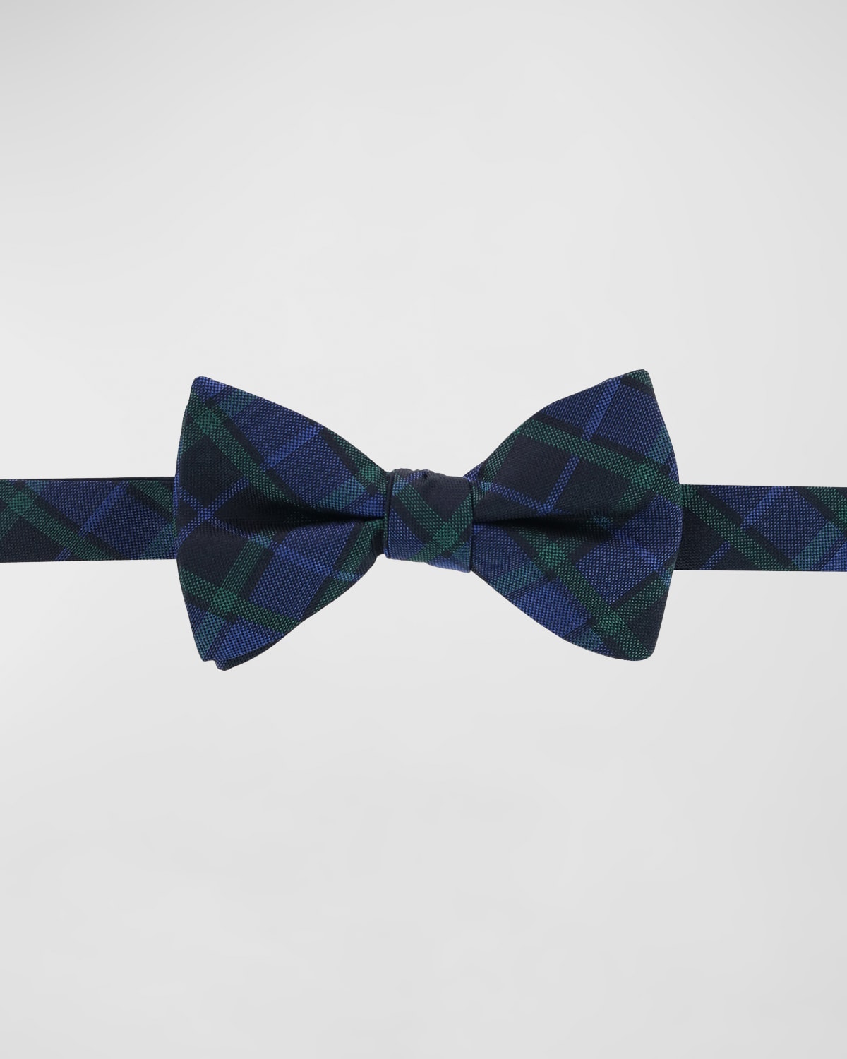 Men's Adjustable Pre-Tied Plaid Bow Tie