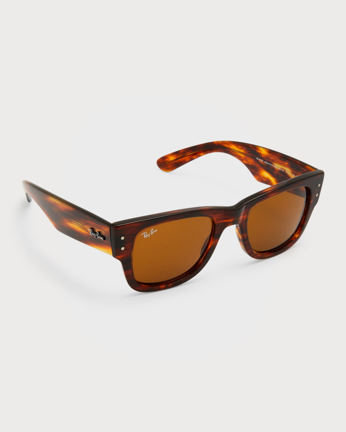 Ray Ban Men's Mega Wayfarer Square Sunglasses In Striped Hava