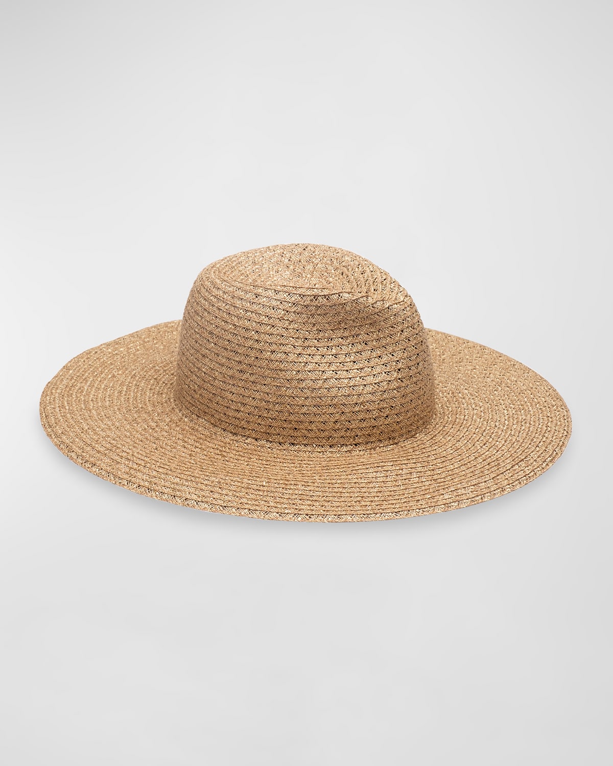 Shop Eugenia Kim Emmanuelle Packable Open-weave Fedora Hat In Camel/gold