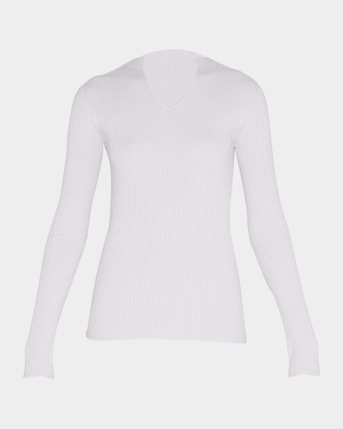 Cashmere Ribbed Knit Sweater