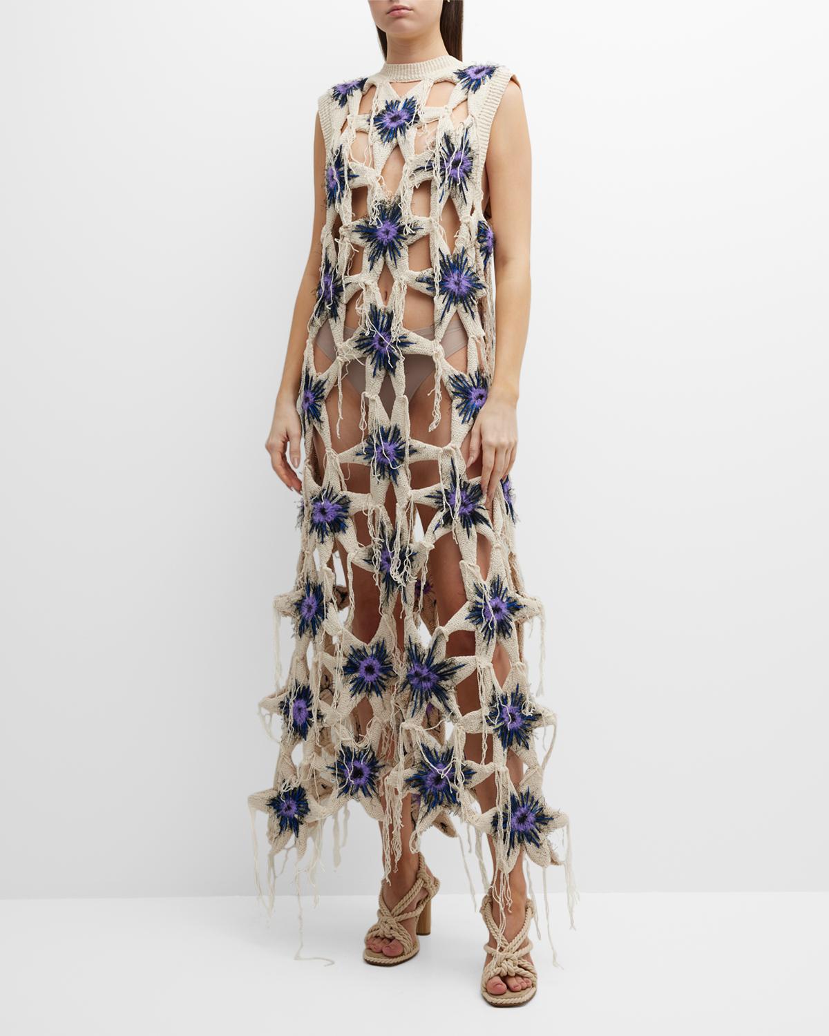 stella mccartney crochet dress LUX Auth Designer Consignment | Resort-bound in Stella McCartney  From Stella  McCartney's 2020 Spring/Summer collection, this 100% authentic crochet lace  midi dress is