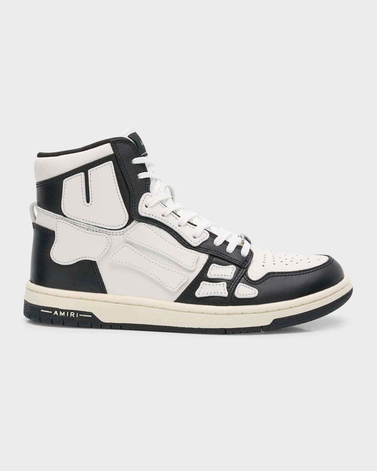 Shop Amiri Skel High-top Sneakers In Black White
