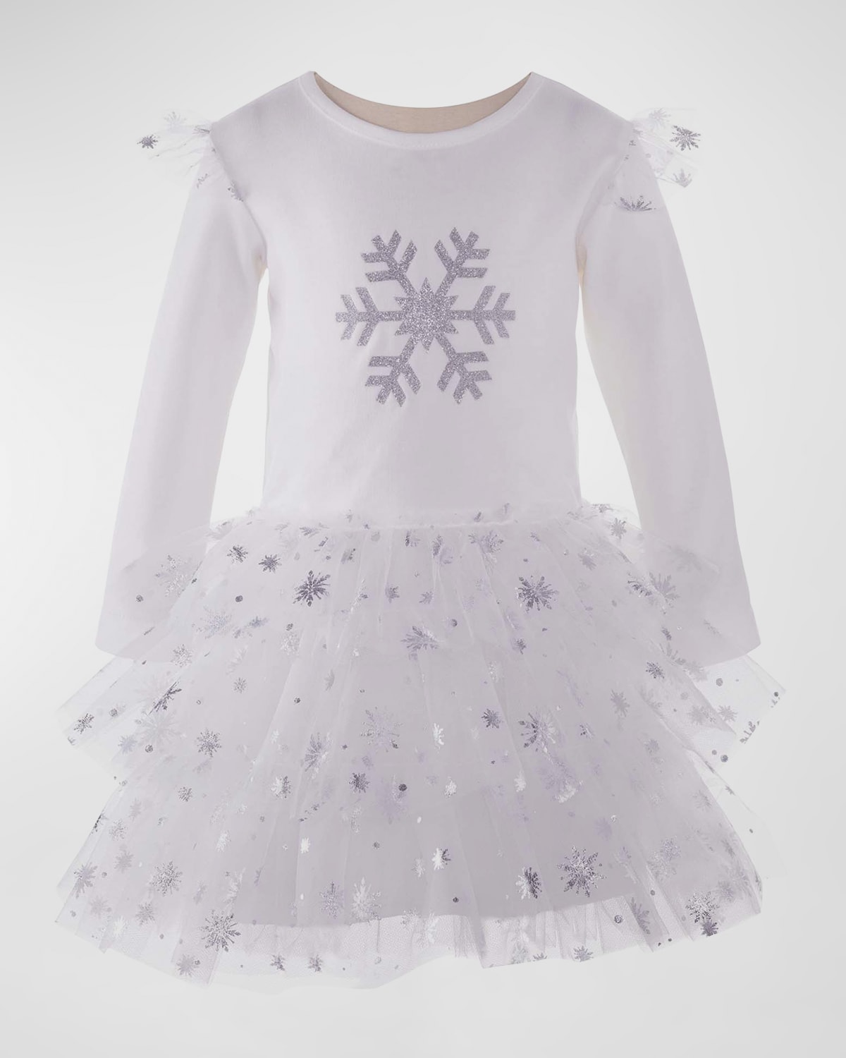 Girl's Embellished Snowflake Tutu Dress, Size 6M-24M