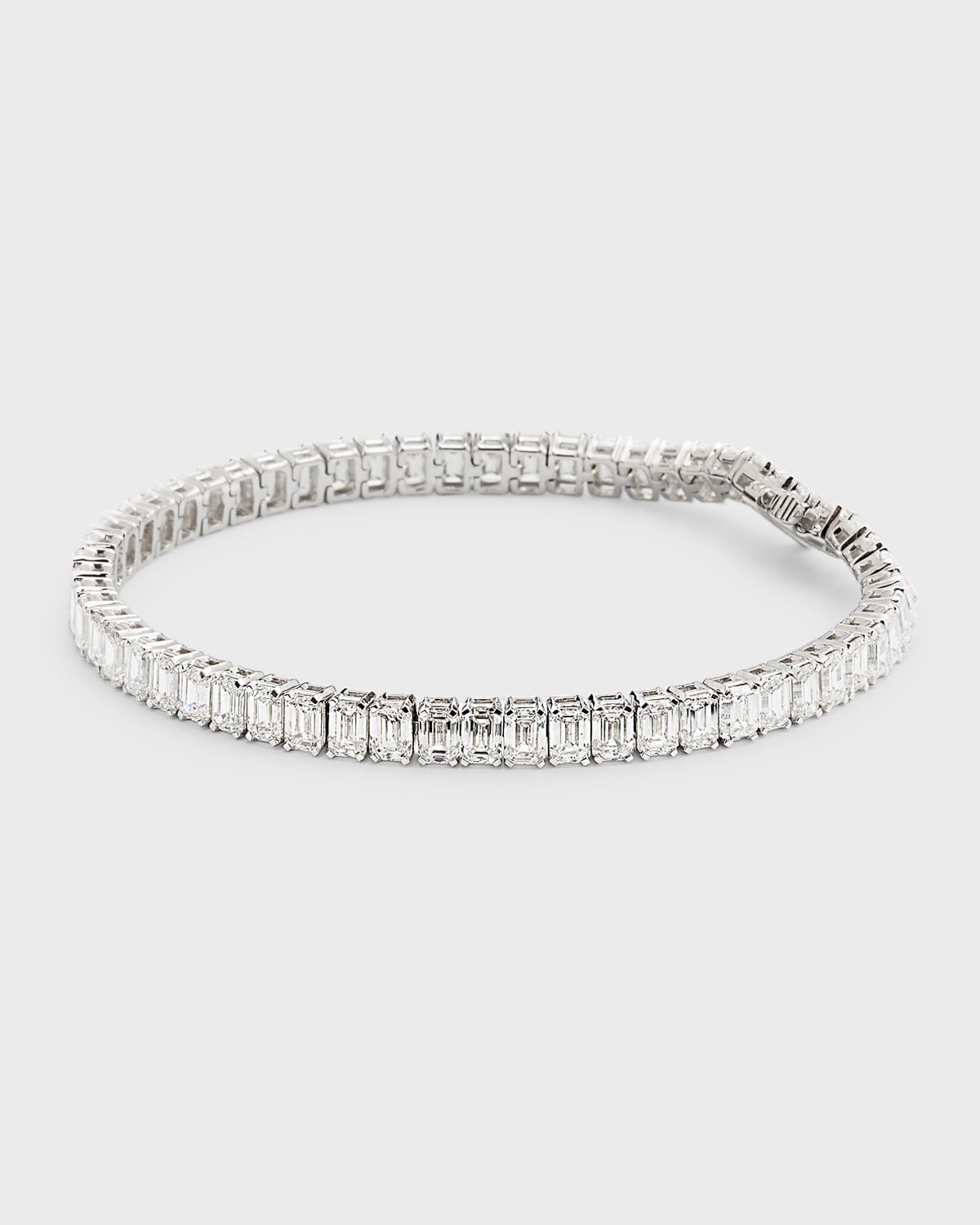 Neiman Marcus Lab Grown Diamonds Lab Grown Diamond 18k White Gold Emerald-cut Bracelet