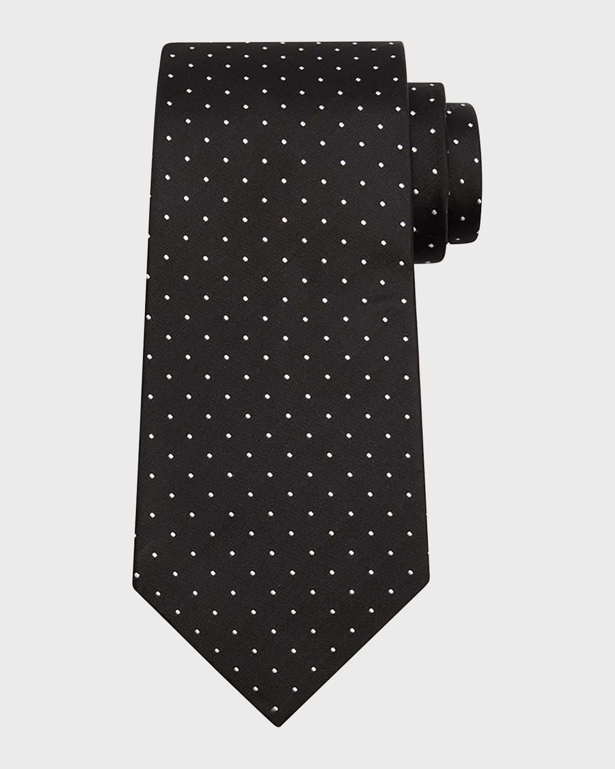 Men's Pindot Silk Tie