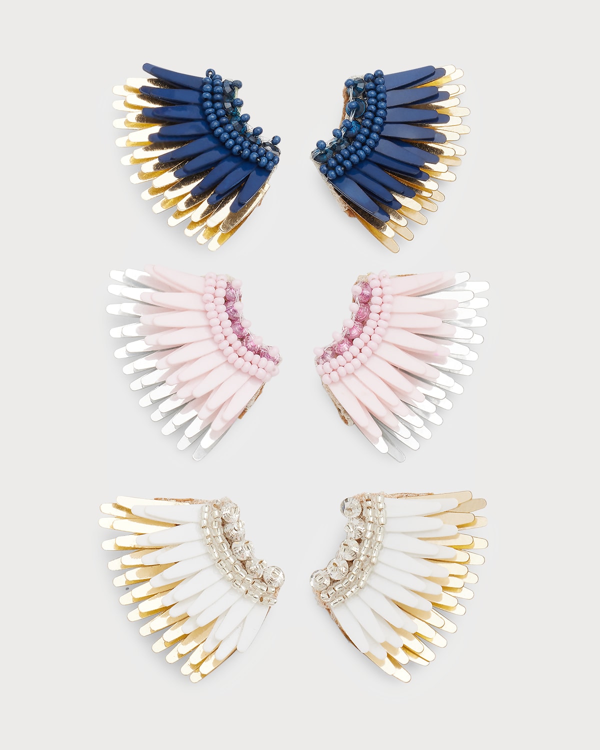 Mignonne Gavigan Micro Madeline Earrings, Set Of 3 In Multi